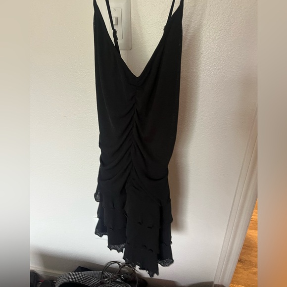 Black Wild Fable Scoop Neck FairyCore Mini Dress - Picture 3 of 4